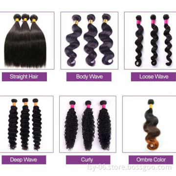 Free sample Unprocessed Raw 100 percent Wholesale Virgin Brazilian Human hair extension, 8A grade remy hair weave with closure